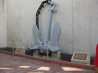 The original anchor from the USS Arizona.