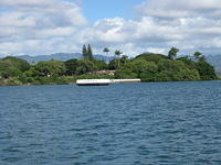 The USS Arizona Memorial.